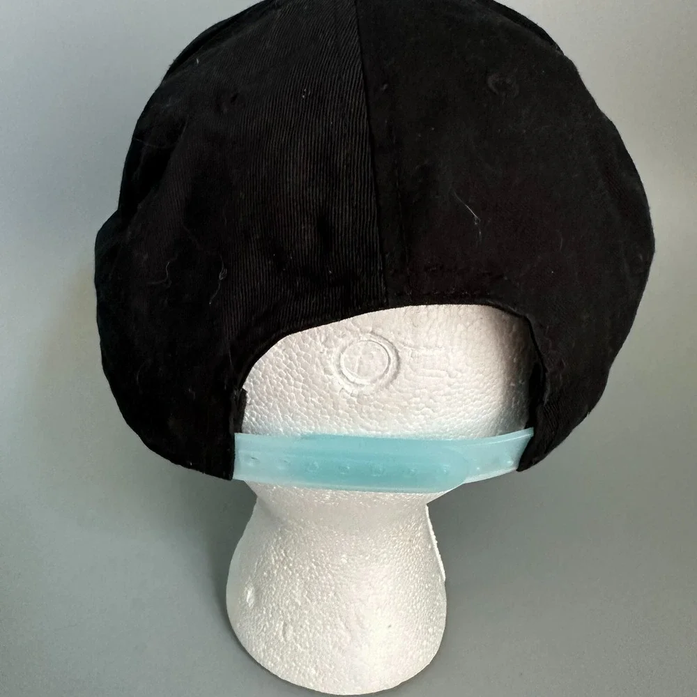 Space Jam Bioworld Merch Snapback Hat Black Blue Metallic Logo OSFA Mens‎ Cap